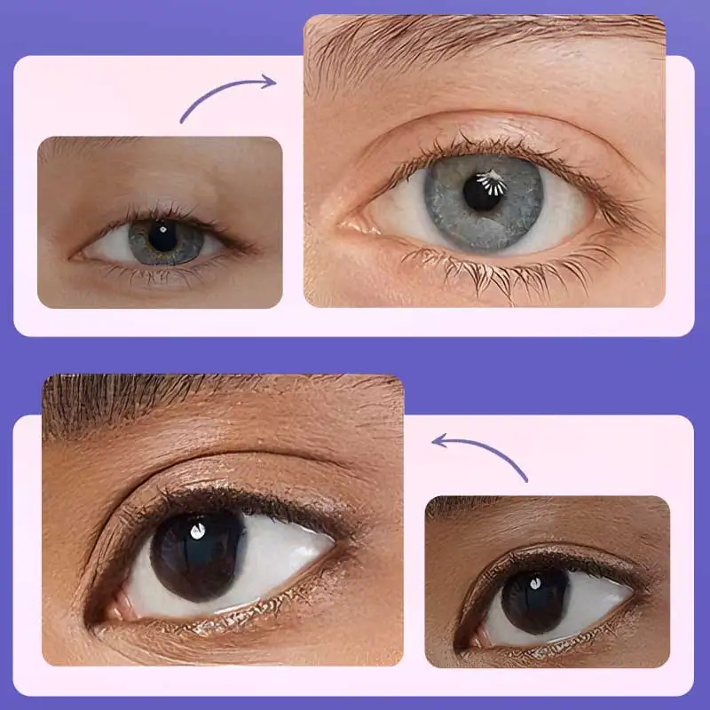 Adesivi per palpebre invisibili Adesivi per palpebre in pizzo a lunga durata impermeabili ultra-sottili beige trasparenti per occhi grandi naturali