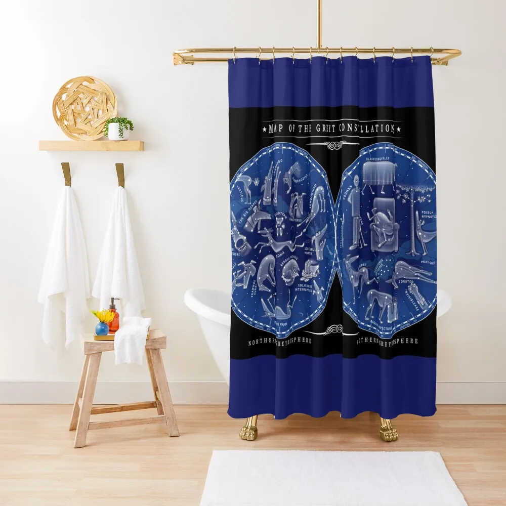 

Map of the Greyt Constellations Shower Curtain Cover For Bathroom Bathroom For Shower Bathroom Accessorys Curtain