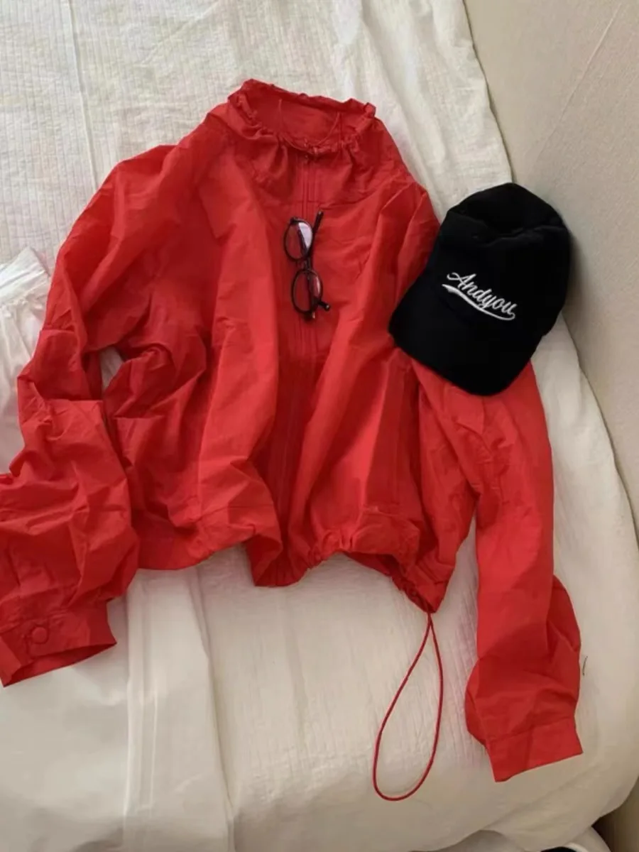 

Женский длинный све на молнии Qui Dry с воротником-стойкой, летняя новинка, корейская версия, прямой шелковый топ без рукавов