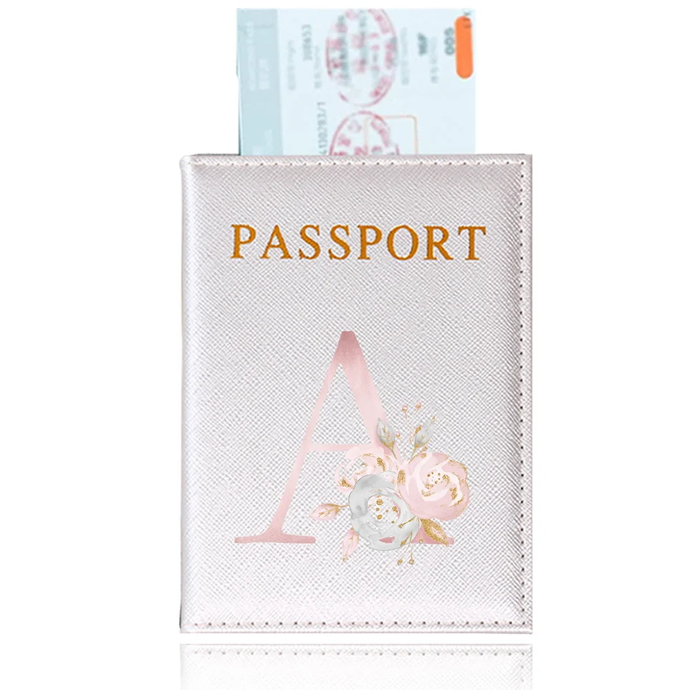 Porte-passeport étanche, étui de voyage, housse de protection, série de fleurs roses, support, plan aérien, accessoires de voyage