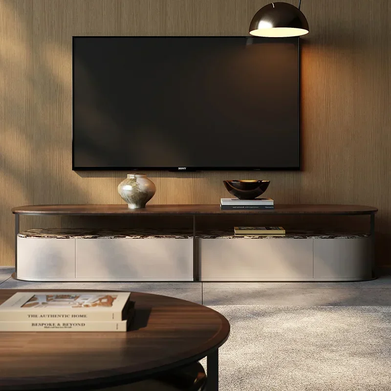 

Светлый роскошный натуральный роскошный камень в итальянском стиле, черный орех, твердый гостиная, большой плоский напольный шкаф