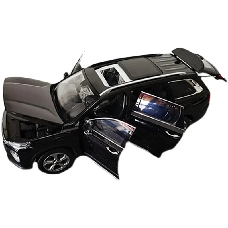 Die-casting 1:18 Scale Beijing Hyundai SANTAFE Fourth Generation Alloy Simulation Car Model Collection Ornaments Souvenirs