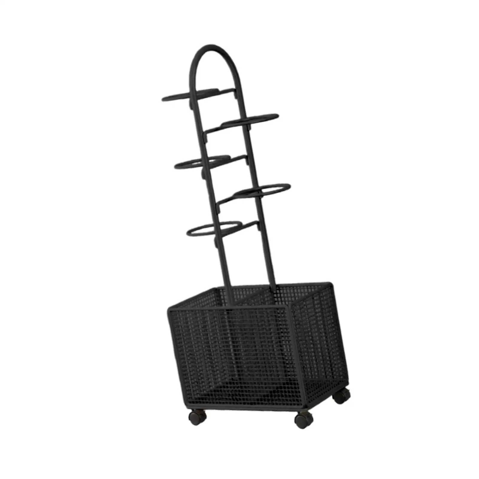 

Space Saving Ball Storage Rack Metal Vertical Stand Basketball Volleyball Holder for Home Gym Equipment