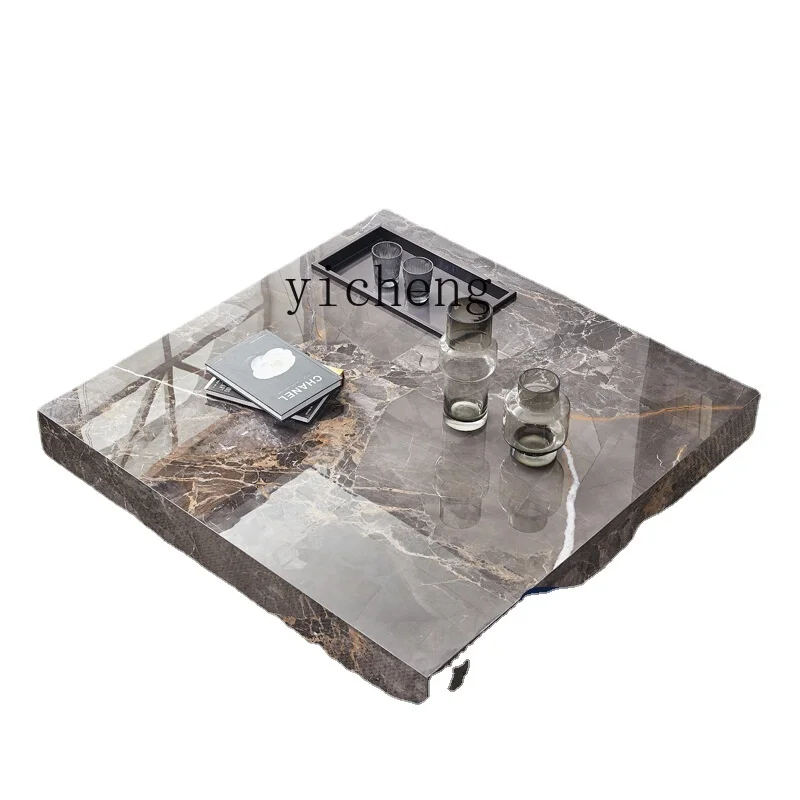 

Zk Light Luxury Minimalist Complete Stone Plate Coffee Table Living Room Home Simple Advanced Sense Modern Tea Table