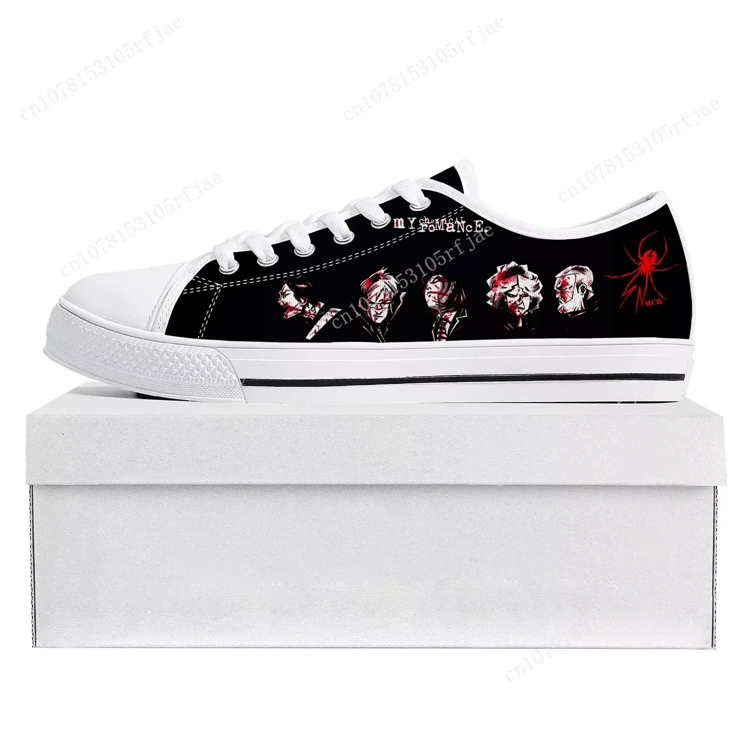 

Romance Rock Band Chemical My Fashion Low Top High Quality Sneakers Mens Womens Teenager Canvas Sneaker Couple Shoes Custom Shoe