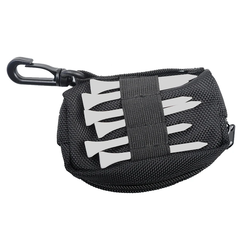 Waterproof Golf Ball Bag With Clip Golf Tee Holder Pouch Golf Ball Pocket Fanny Pack Lightweight Golf Ball Case Golf Accessories