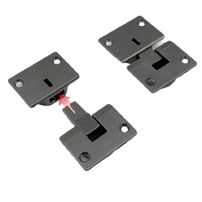 2pcs Flat square flap hidden hinges suspended cabinet down open door hinge