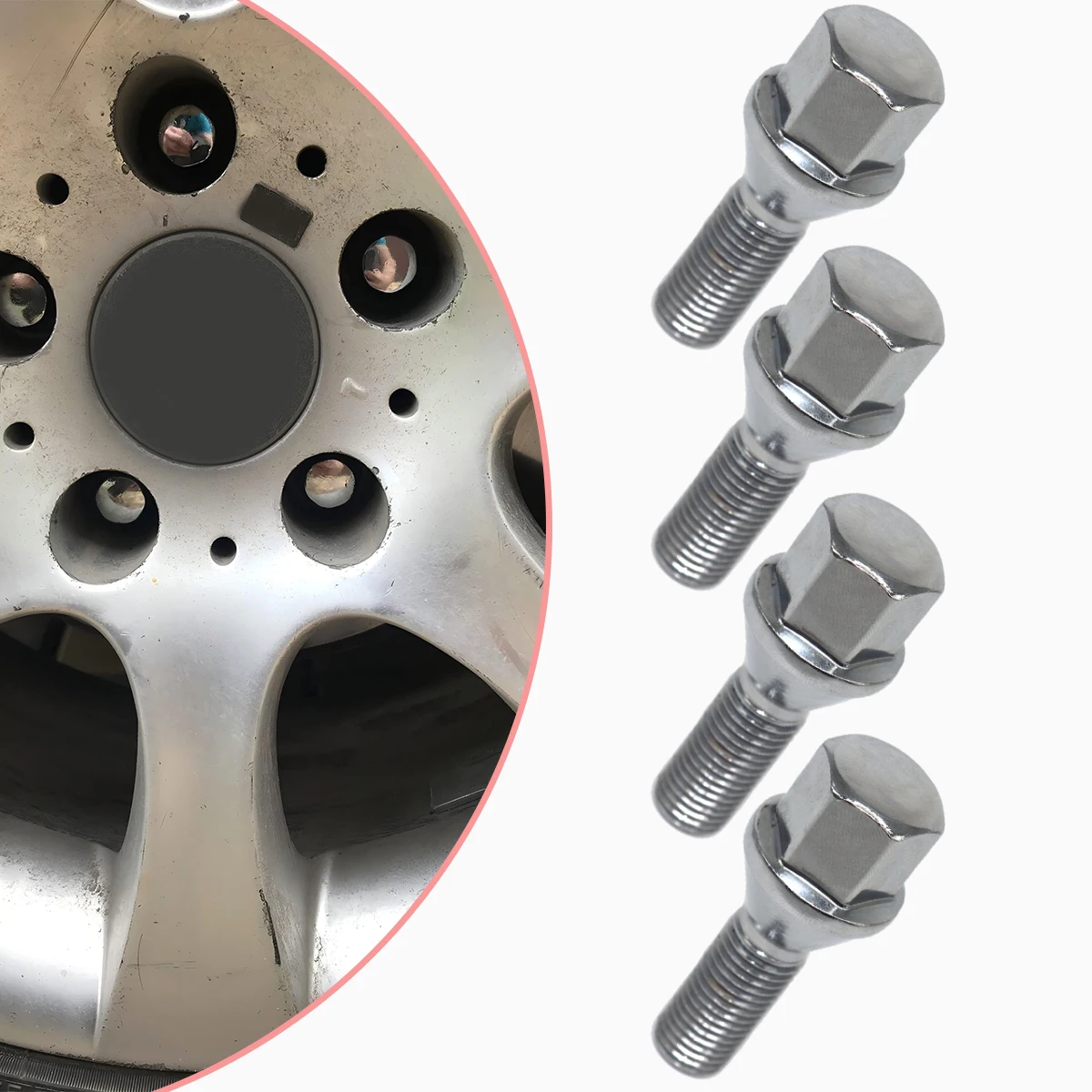 

4pc/5pc Car Wheel Tyre Nut Stud Lug Bolt Screw Replacement Longer for MINI R50 R53 R52 R55 R56 R57 Cooper Spare Parts Repair Kit