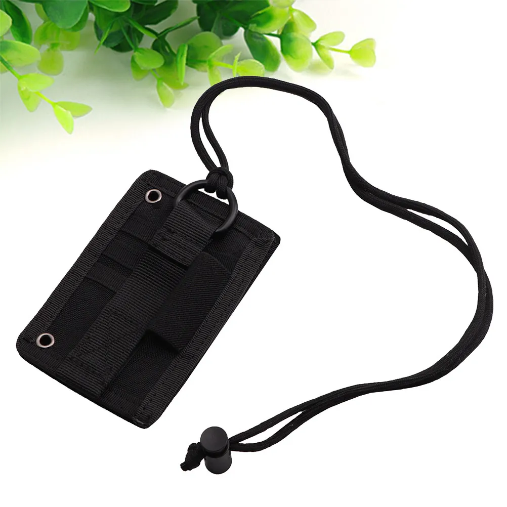 ID Badge Holder with Adjustable Neck Lanyard Clear Window Card Case for Office School Driver License