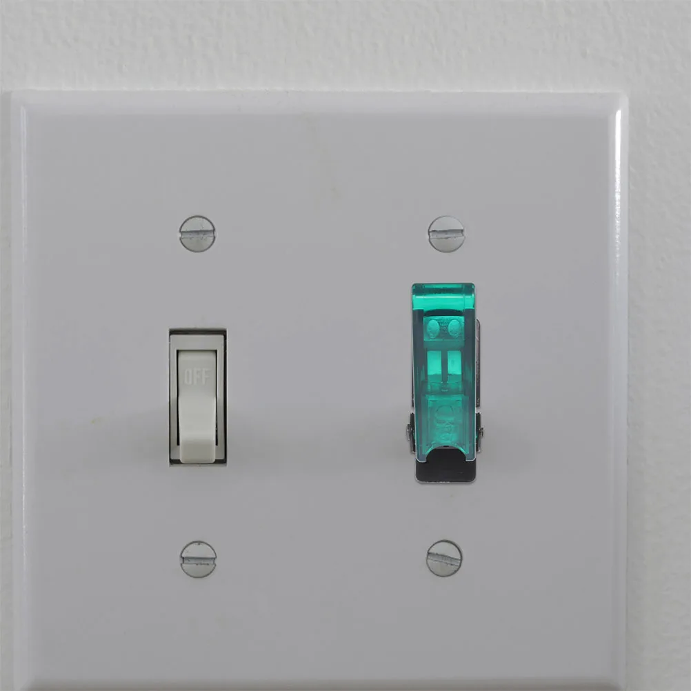

2Pcs Light Switch Protector Toggle Cover Proof Wall Switch Guard Safety Flip Cover Plate Durable Plastic Waterproof