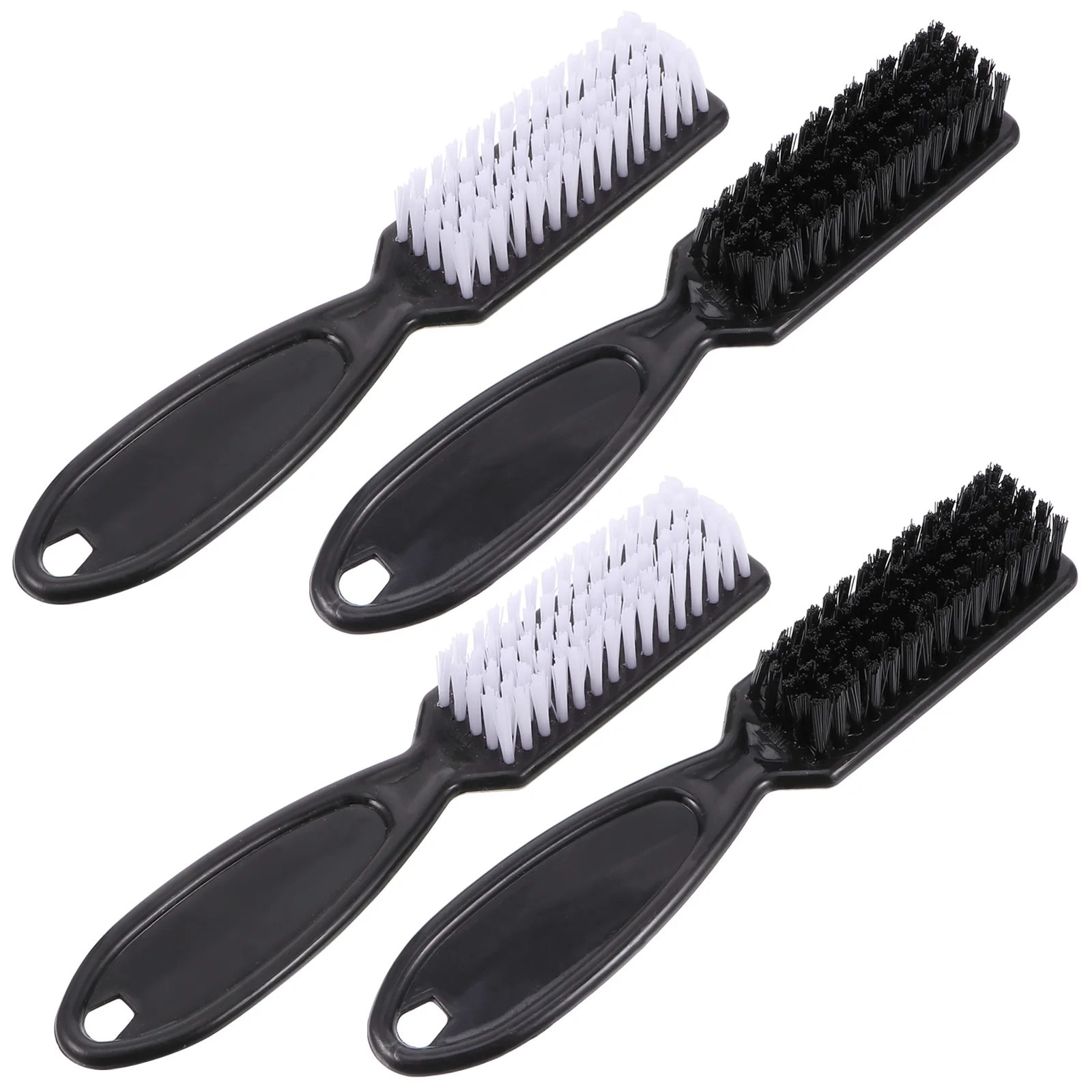 

4 Pcs Hairdressing Cleaning Brush Soft Nylon Bristles Broken Hair Tool White Color Barber Neck Duster Hair Styling Comb