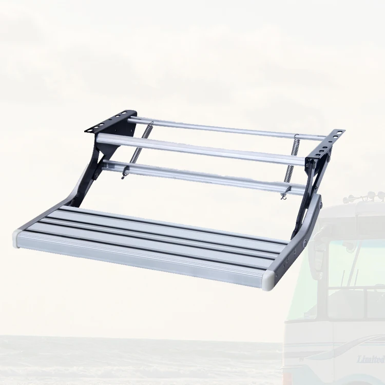 

Складная ступенька для автодома, ручная, одинарная, из высокопрочного алюминиевого сплава и углеродистой стали, серебристая, для каравана/автодома