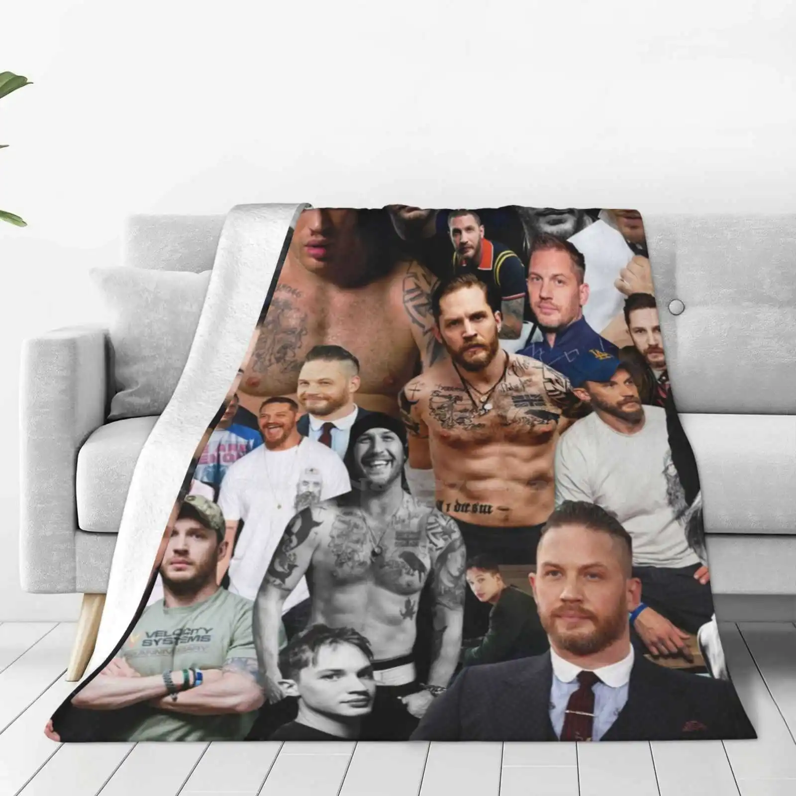 Tom Hardy Creative Design Comfortable Warm Flannel Blanket Tom Hardy Eddie Brock Warrior