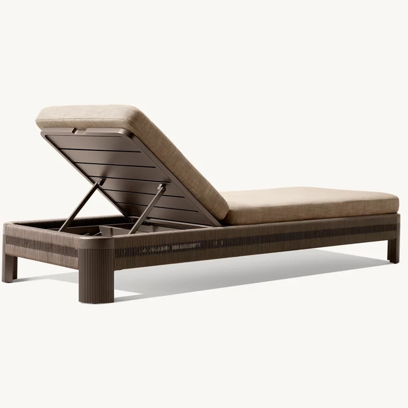 Patio Furniture Sun Lounger Aluminum Sunbed Garden Furniture Outdoor Chair Sunbeds for Beach Chair Outdoor Pool Lounge Chair