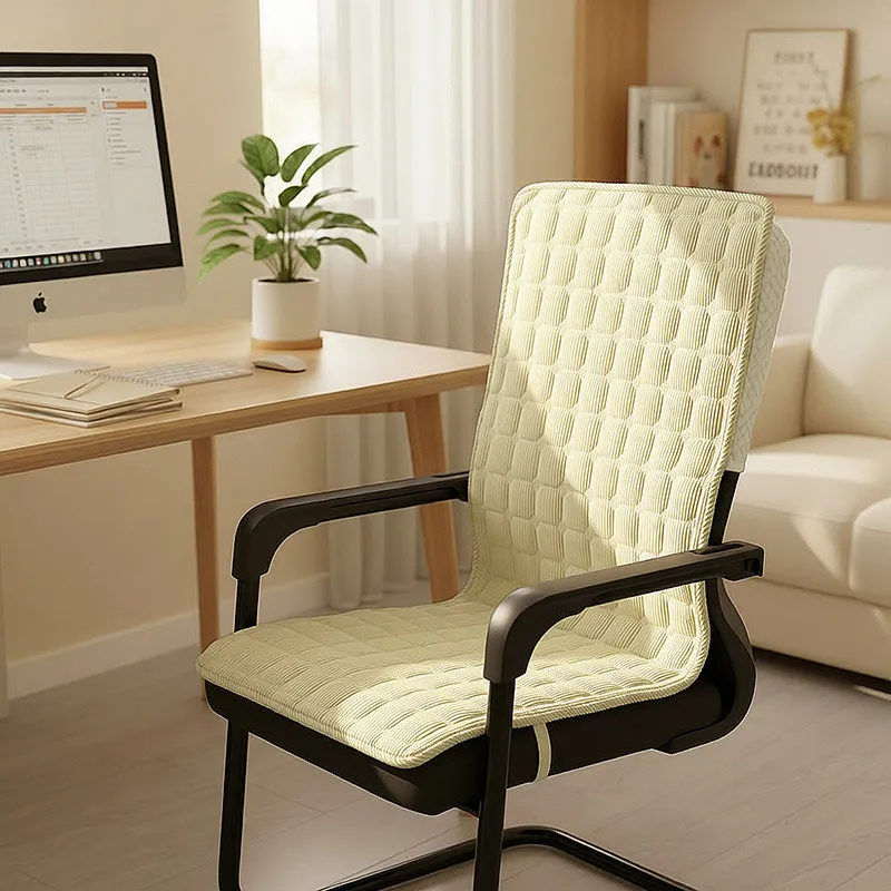 Thickened Office Chair Cushion Soft Fluffy Integrated Seat Cushion Wear-resistant Anti Slip Seat Cushion Machine Washable