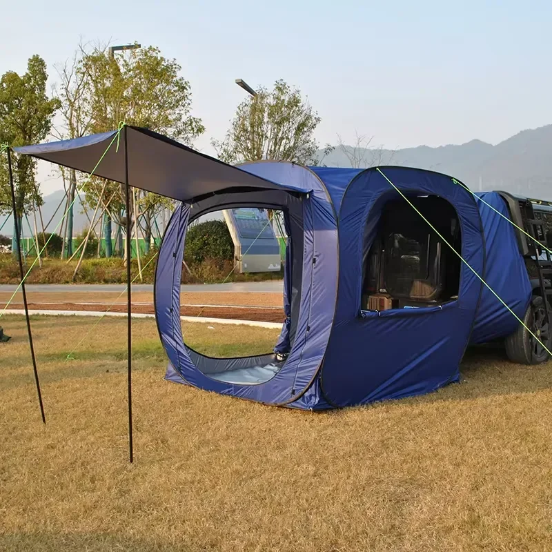 Outdoor Camping Car Rear Tent Pop-up SUV Tailgate Extension Large Family Waterproof Automatic Build Shelter