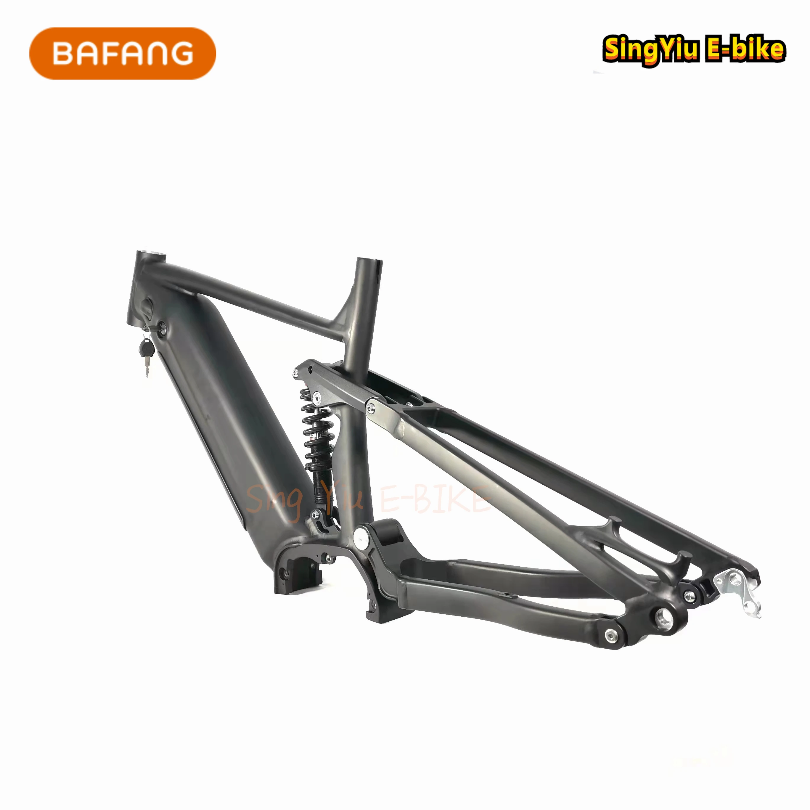 E-bike 2022 NEW Downhill Softtail Suspension Bike M500/M600/G521 Bafang Mid Motor Frame High strength aluminum alloy