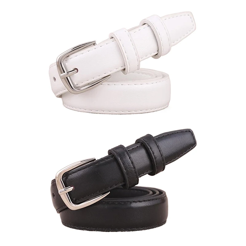 Ceinture en cuir PU pour femme, ceinture en métal simple, ceinture de robe pour fille, ceinture de pantalon en jean, ceinture de robe pour femme, haute qualité