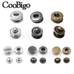 12sets Metal Snaps Sewing Buttons Press Fasteners for Clothes Leather Craft Bags Accessories Installer Plier Tool 10mm 12mm 15mm