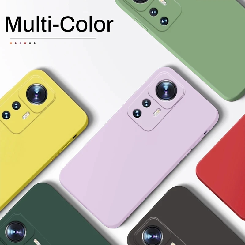 Mi 12 t 12 t pro caso de silicone líquido casos de telefone para xiaomi mi 12 t 12 mi12 t pro 12x lite pro capa macia para xiaomi 12 t pro