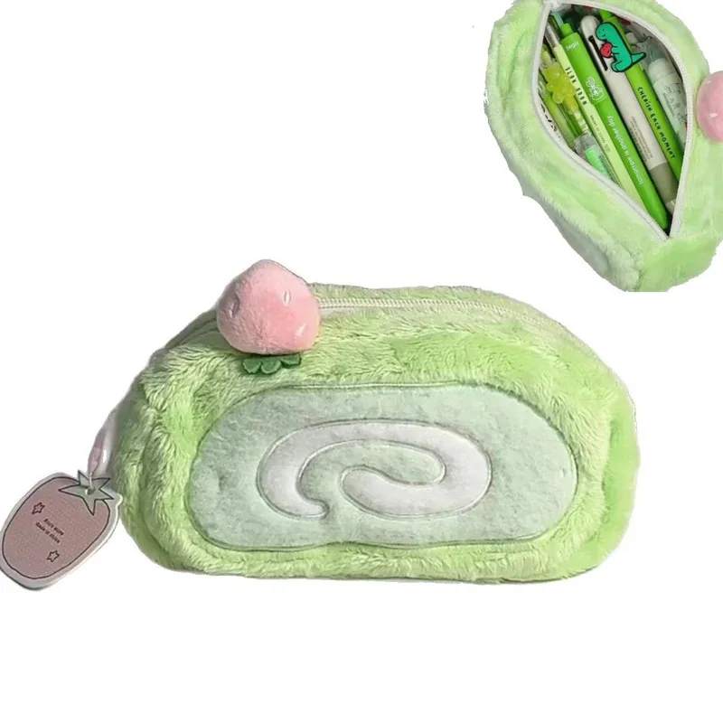 Picture 5: Large Capacity Cute Plush Pencil Case | Multifunctional Stationery Storage Bag