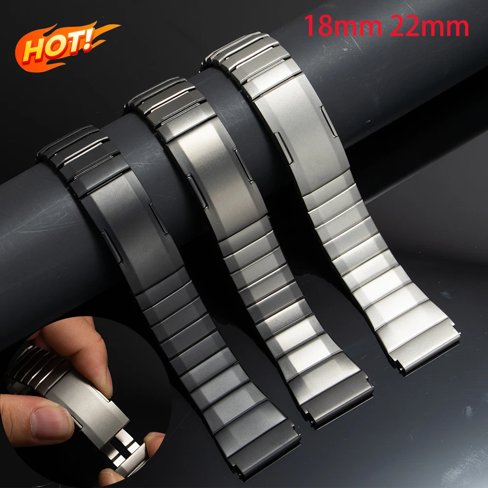 

Ремешок из нержавеющей стали для Samsung Galaxy Watch 46 мм Gear S3, браслет для Huawei Watch GT 6 41 мм, универсальный ремешок correa 18/22 мм