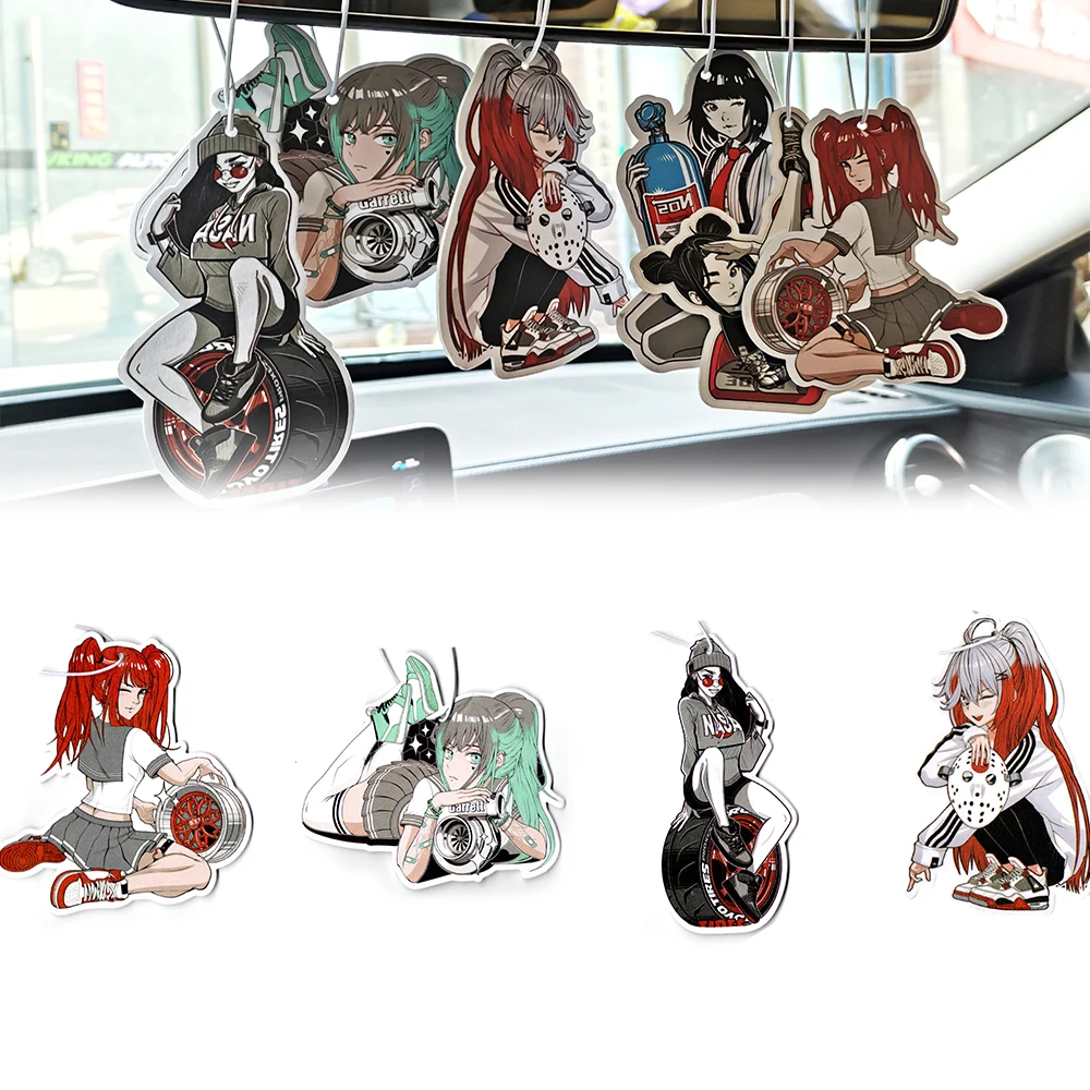 JDM kultura odświeżacz powietrza do samochodu wisiorek do samochodu zapach perfumy kawałek dezodorant wisiorek akcesoria dekoracja papierowa zapach samochodowy