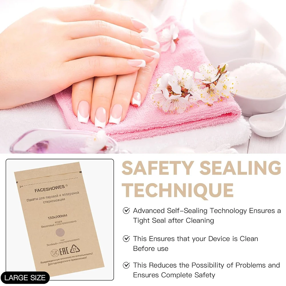 100/50/20 قطعة كرافت ورقة الذاتي ختم كيس مزموم أكياس مسمار تطهير حقيبة الأوتوكلاف طبيب الأسنان تنظيف حقيبة الوشم اكسسوارات #3