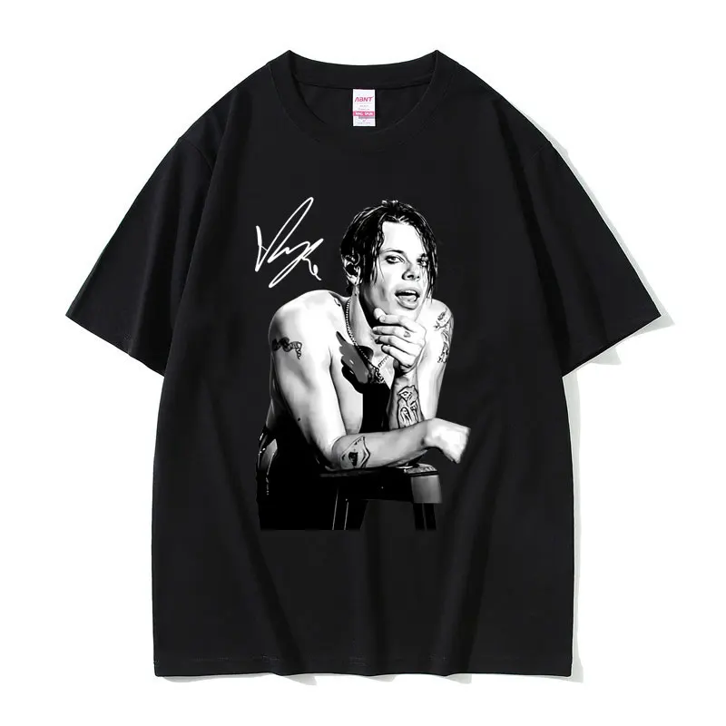 Singer Yungblud Graphic T-shirt Men Women Clothing Fashion Hip Hop Oversized T Shirt Male Gothic Rock Retro T-shirts Streetwear