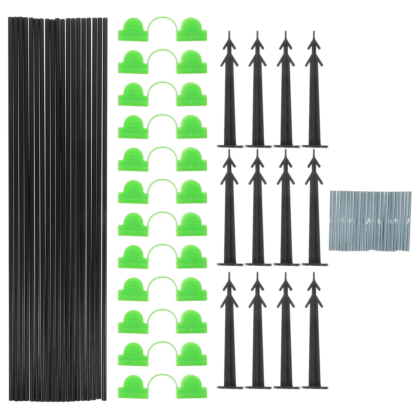 

1Set Pest Protection Net Cover Plastic Garden Row Cover Hoops for Greenhouse Shed Supporting Frames for Frost Bird Sun
