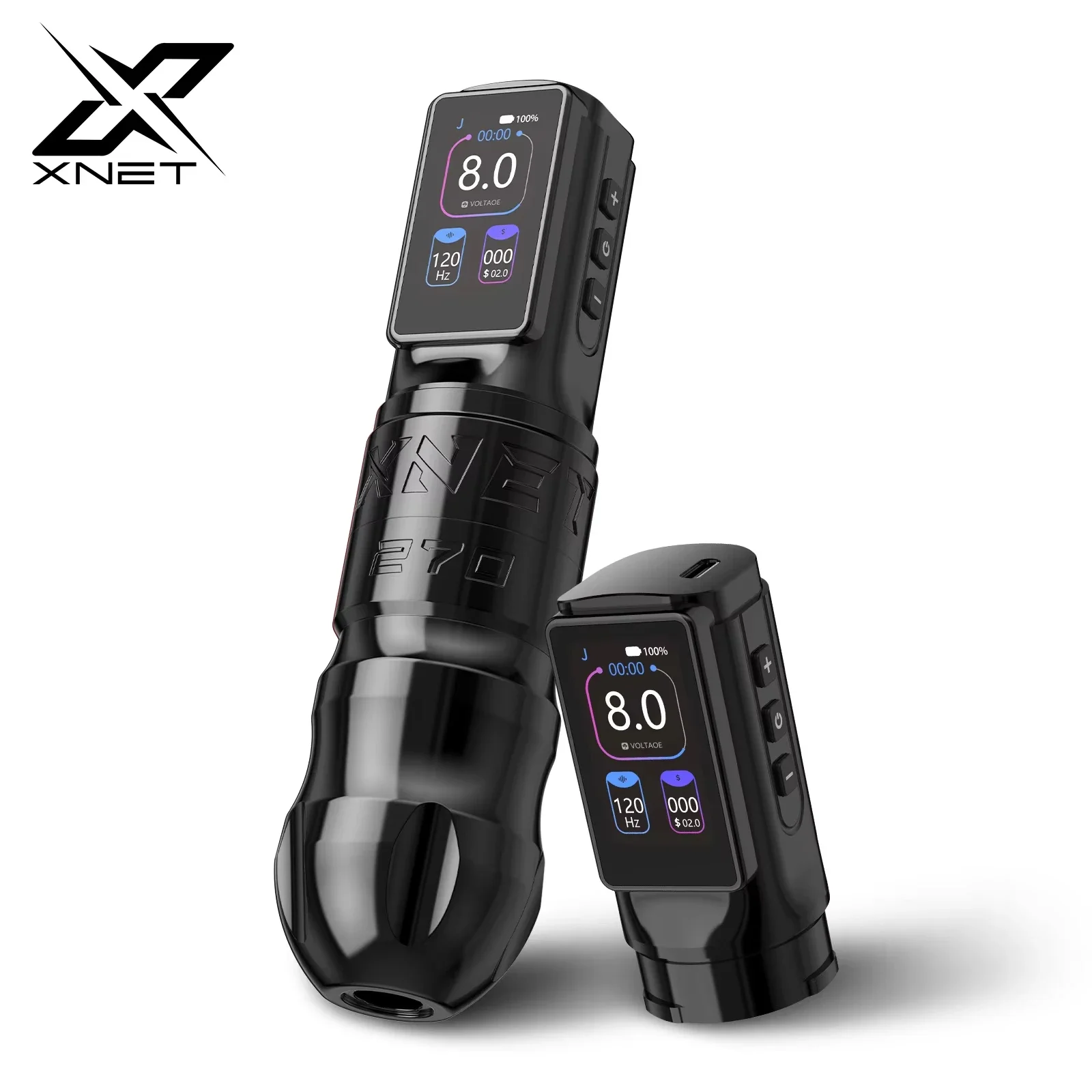 XNET Titan 270 2400mAh High Torque Brushless Motor Tattoo Gun 5.0mm/4.0mm Stroke Professional Wireless Rotary Tattoo Pen Machine