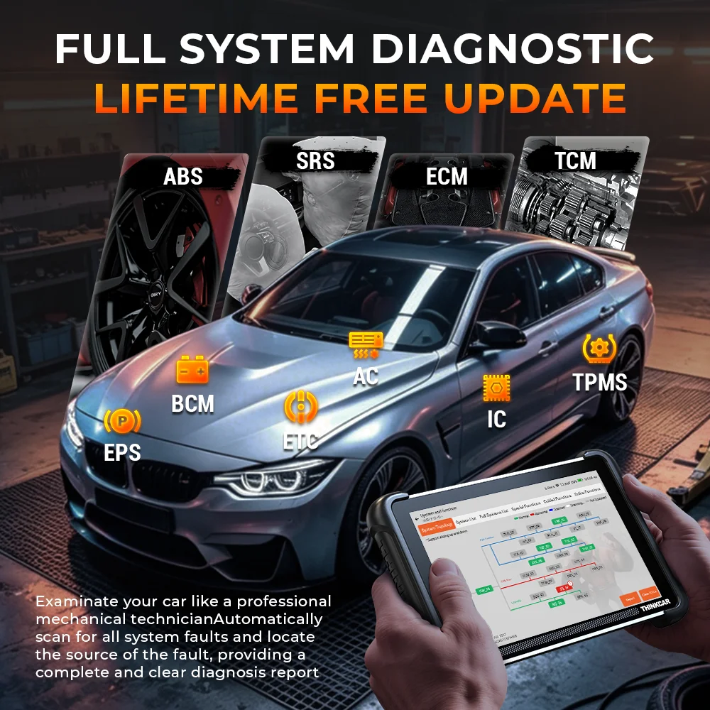 THINKCAR THINKSCAN 689BT PRO Topologie-Schlüsselprogrammierer Kfz-Diagnosegerät J2534 Bidirektionaler Auto-OBD2-Scanner ECU-Codierung – Detail 10