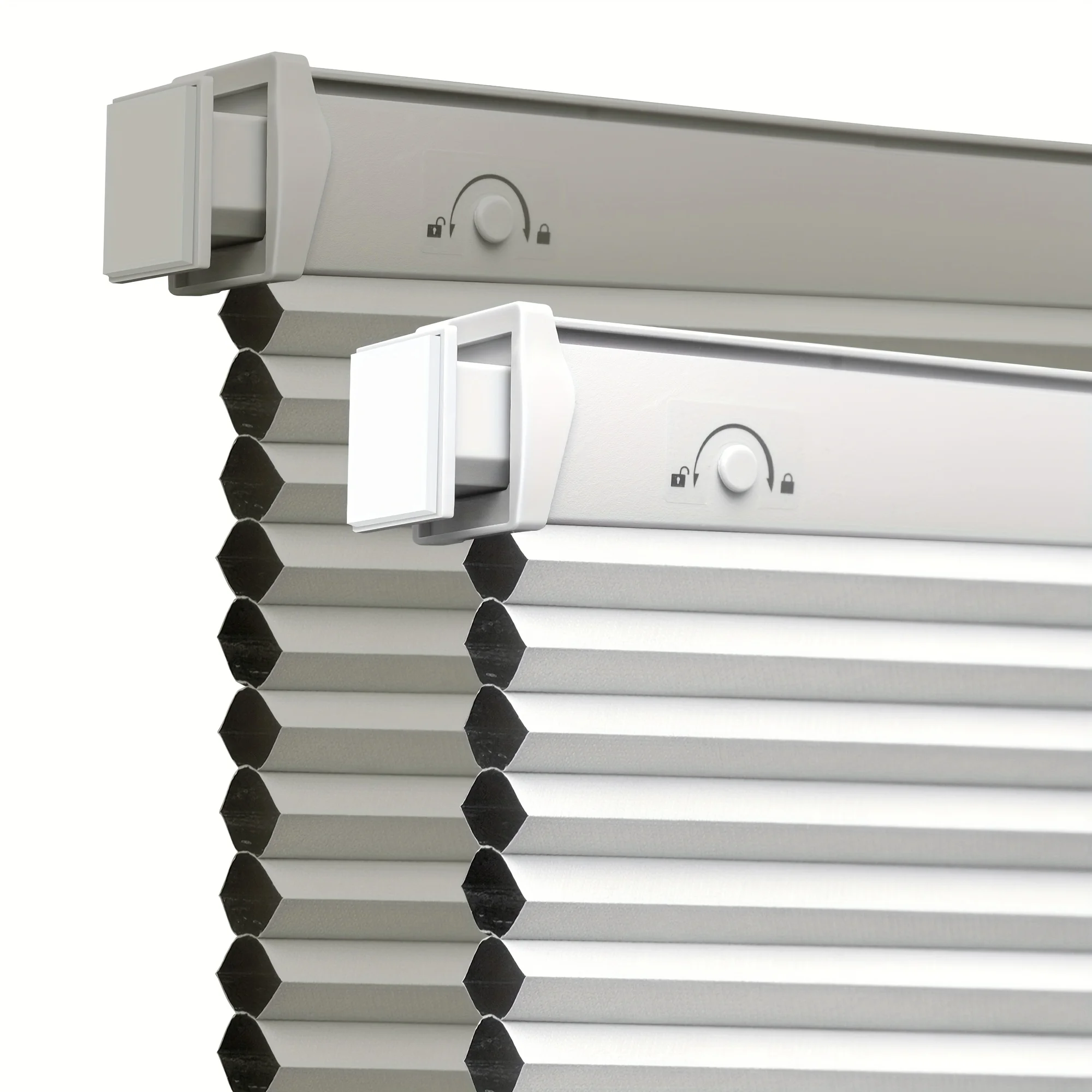 

No Drill Cordless Cellular Shades, Blackout Honeycomb Blinds for Indoor Windows, Protect Privacy No Drill Blinds for Home, Door,