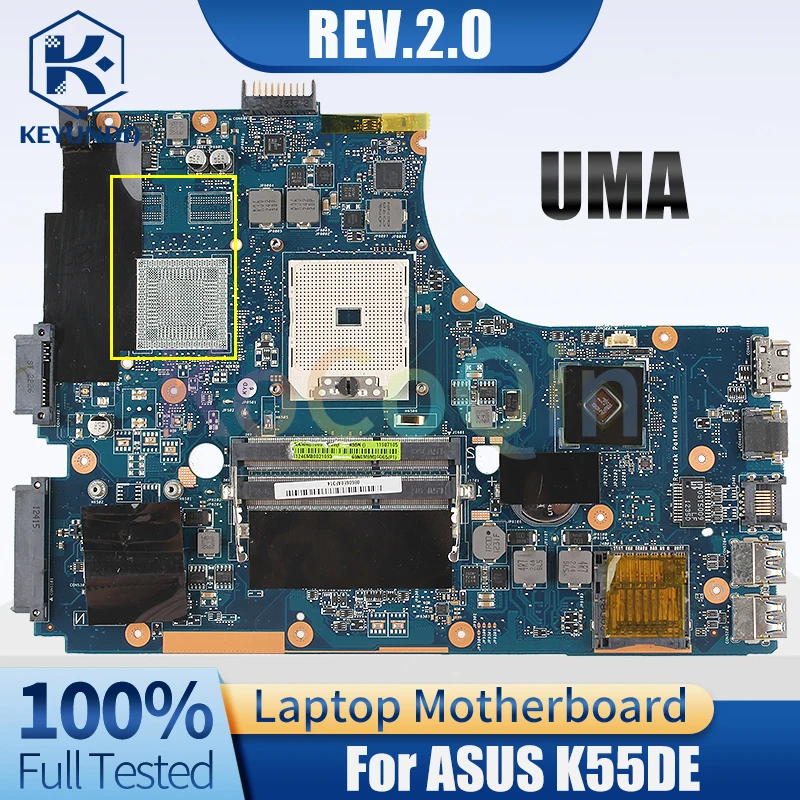 REV.2.0 For ASUS K55N K55DE A55D K55DR MAIN BOARD DDR3 Laptop Motherboard Full Tested