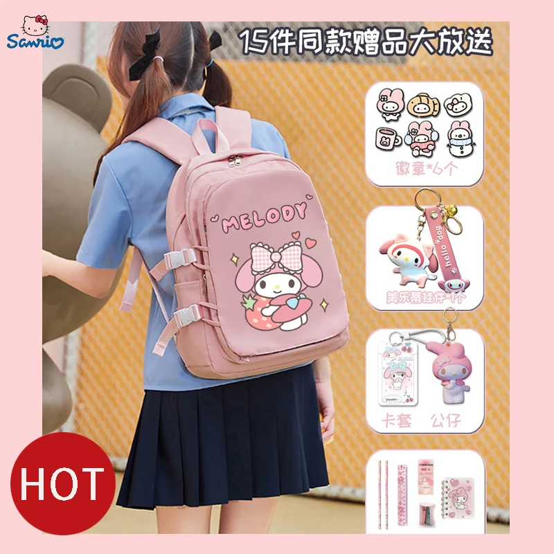 Transforming Bag Backpacks For Children And Students Lightweight Backpack Reduction Backpack Anime Pack New Sanrio Anime My Melo