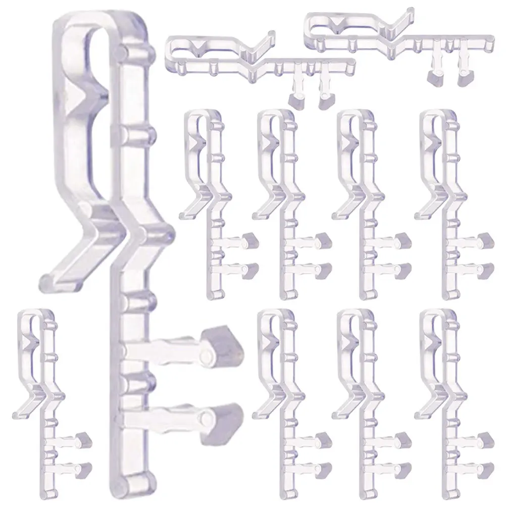 

12Pcs Clear Plastic Valance Clips Window Blind Replacement Accessories Sturdy Easy to Install Blind Clips for Valance
