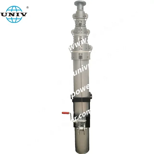 

Aluminum alloy Telescoping 9 meter CCTV Camera Mast Pole Use in Remote Surveillance Outdoor Lighting and Temporary Communication