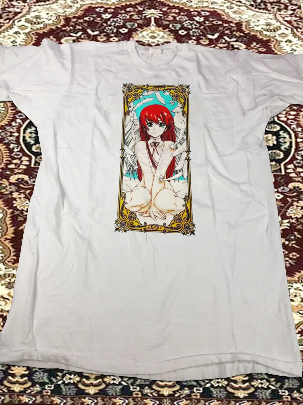 NEW!! 90's Hook ups Skateboards - Angel Girl Anime 1994 Tshirt