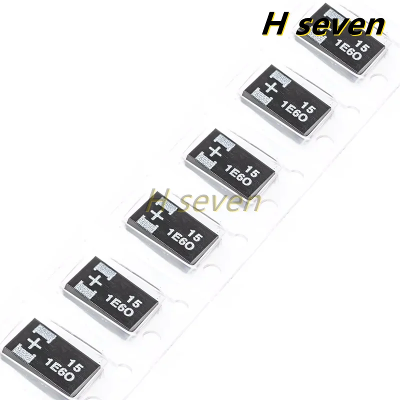 10pcs 7343 D Type Low ESR 25TQC15MYFD 25V 15uF SMD Polymer Tantalum Capacitor