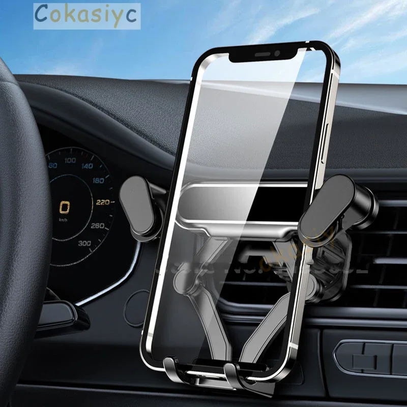 Gravity Car Phone Holder For Audi A6 C7 4G 2012-2018yr With Sturdy Base Not blocking Air Vent Mount GPS Stand Accessories