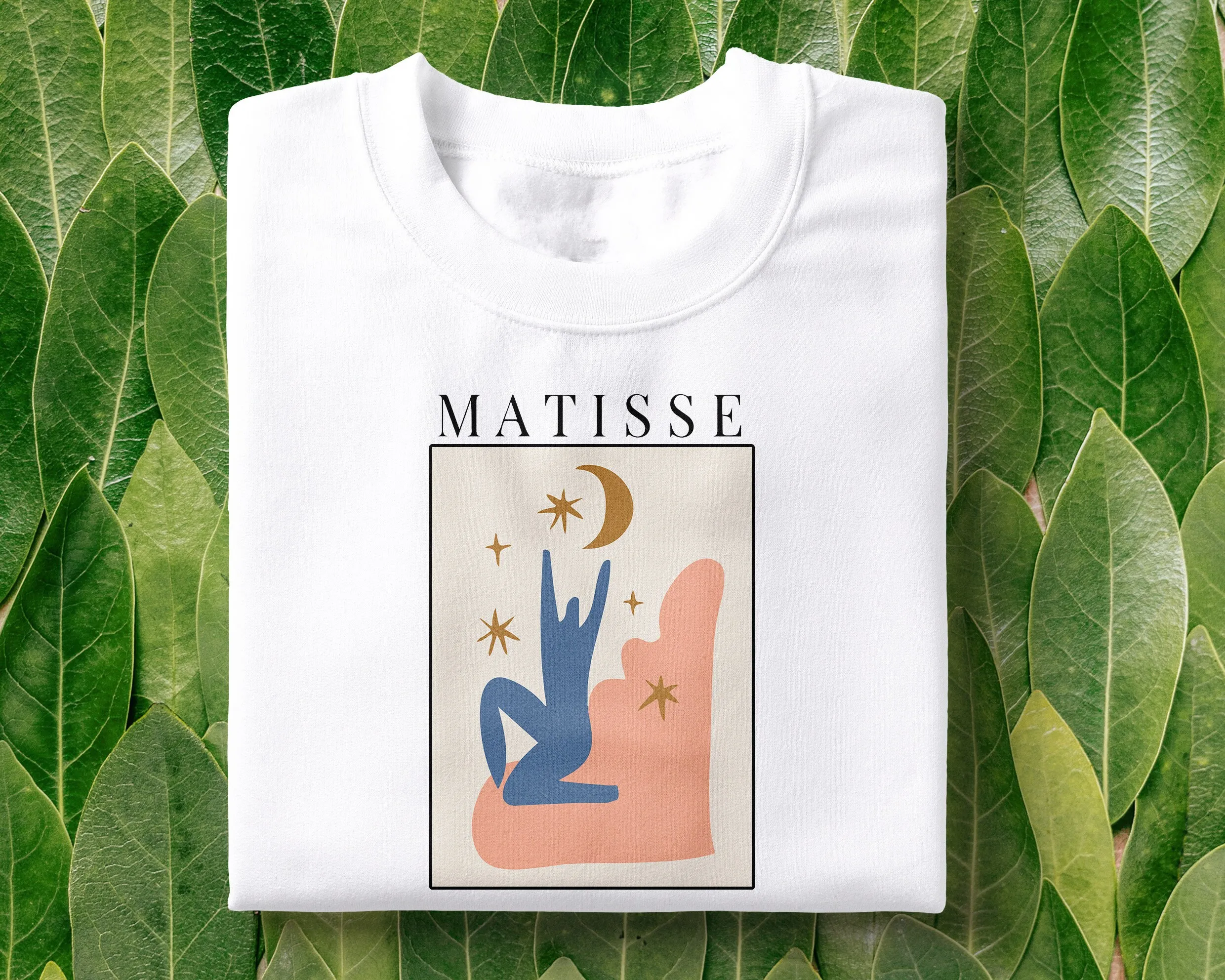 Matisse Inspired T Shirt Painting Women'S Art Aesthetic Pastel Colours Top Minimalist