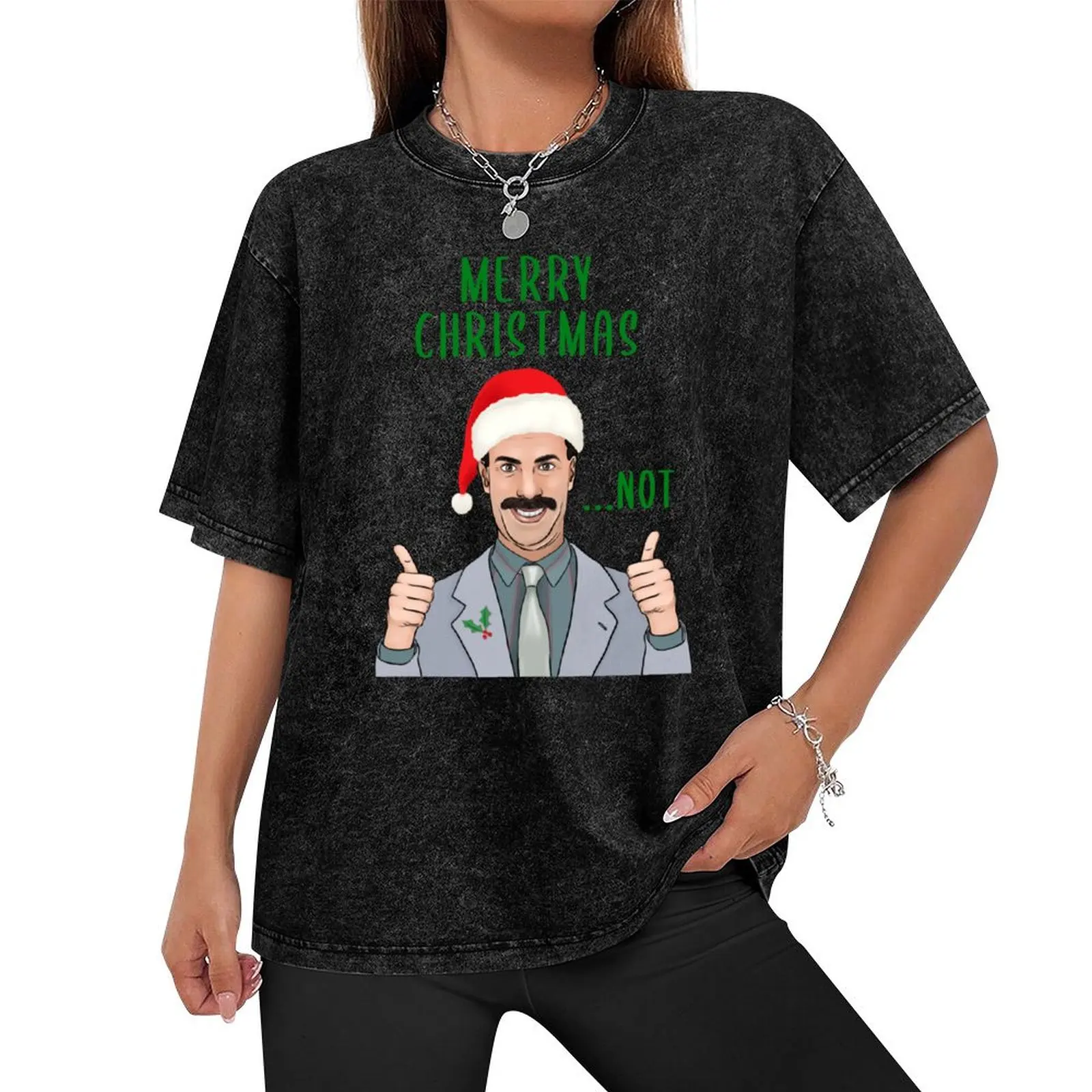 Borat Christmas card, jumper, tshirt T-Shirt blanks rapper graphic tees basketball graphic tees men clothings