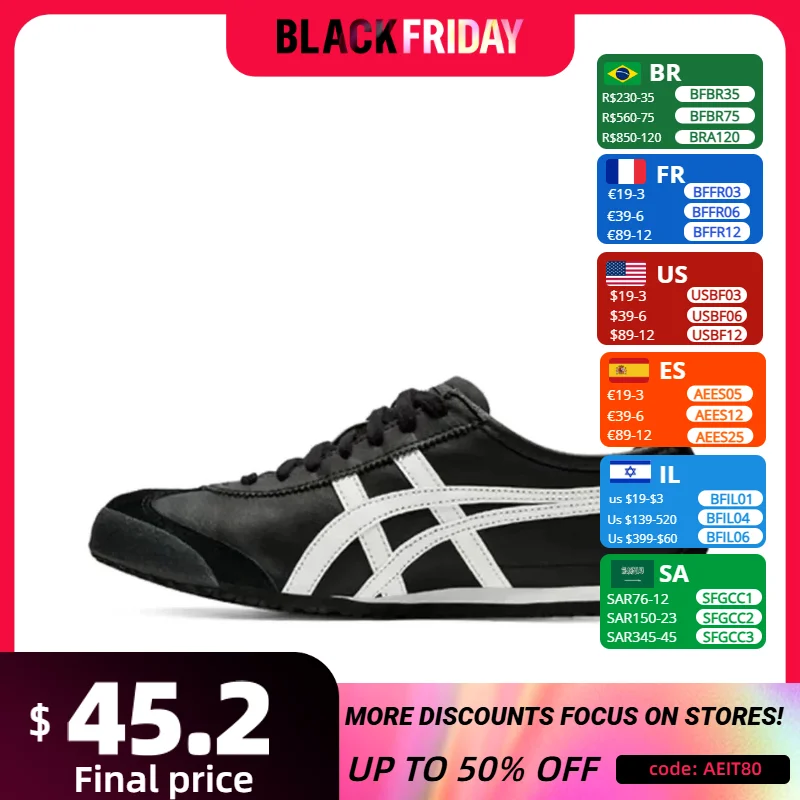 Asics Onitsuka Tiger men and women Mexico 66 onitsuka Tiger Shoes Classic Sneaker