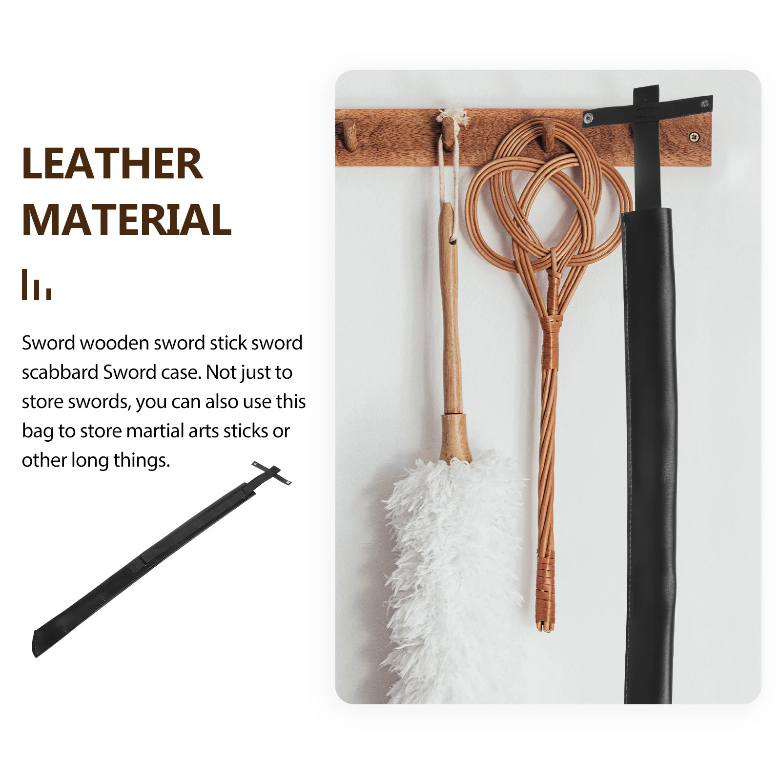 

Swords Carrying Bag Heavy Duty Adjustable Shoulder Strap for Long Martial Arts Storage Thicken Non Fade Sleeve