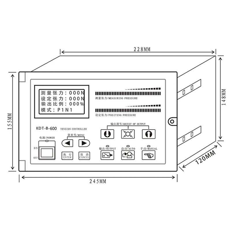 Automatic Web Tension Controller ZXT-B with Load Cell sensor flexo Printing Slitting Machine Part