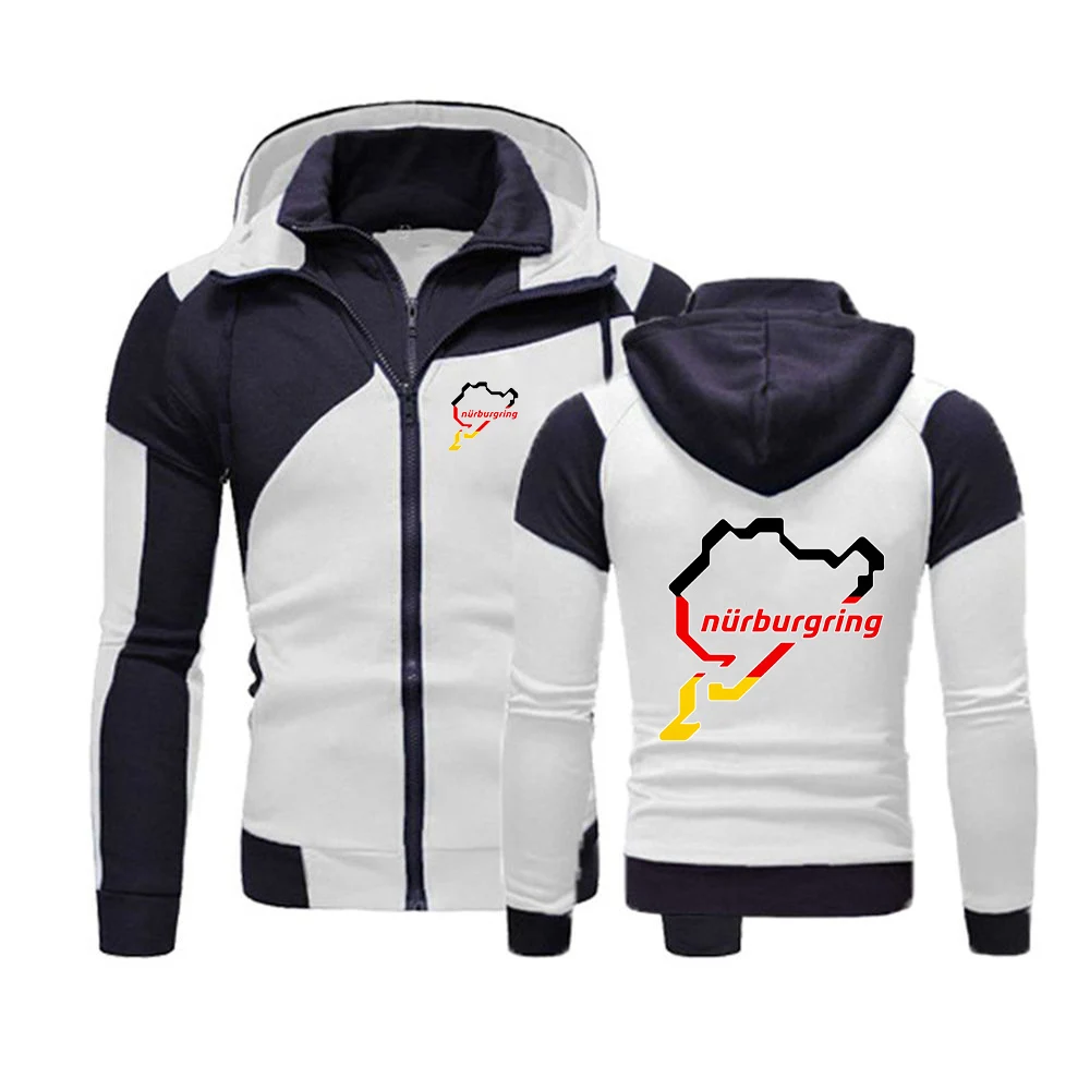 2026 Sweatshirts Spring And Autumn Comfortable Coat Nürburgring Race Track Logo Print Men's Premium Versatile Jacket Hoodies