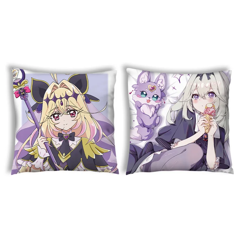 Star Detective Precure Anime Peripheral Cushion Pillow Moria Ruruka Double-sided Print Square Decorative Throw Pillow Gift