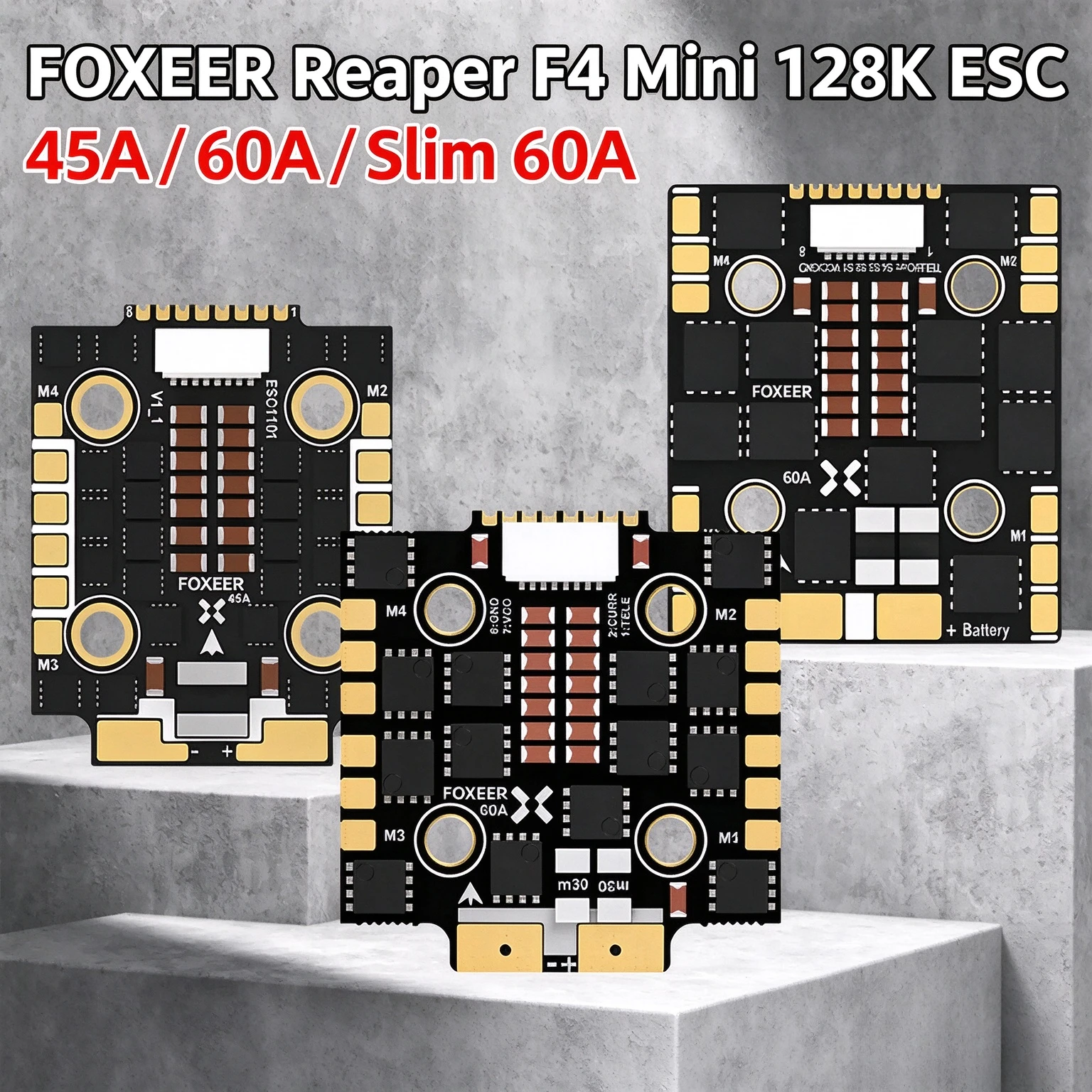 Foxeer Reaper F4 128K 45A 60A  - Foxeer Reaper F4 128K 65A Esc 评论和价格