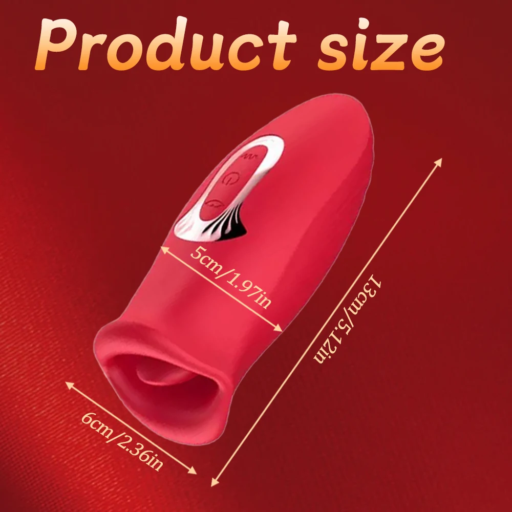 Tongue Licking Vibrator for Women Oral Sex Biting and Vibrating Clitoris Stimulator Nipple Sucker Adult Female Toys Couple Goods - Image 6