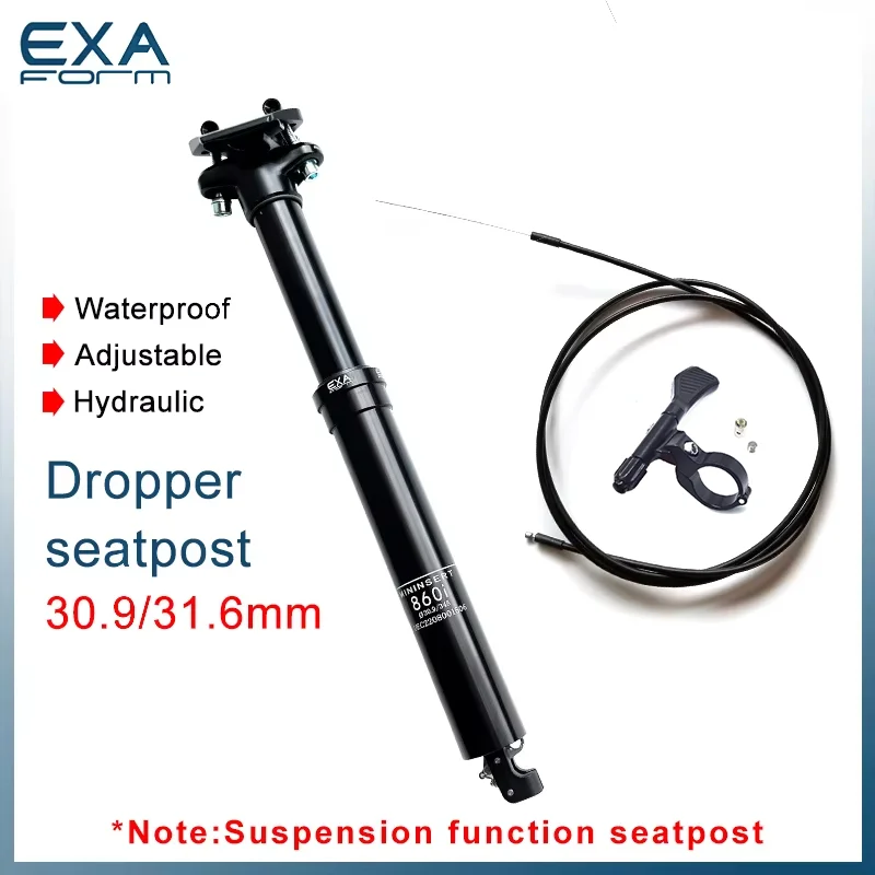 KS EXA FORM 860i 900i Adjustable Height Suspension Seatpost hydraul Tube Internal Cable Remote Routing Control Dropper